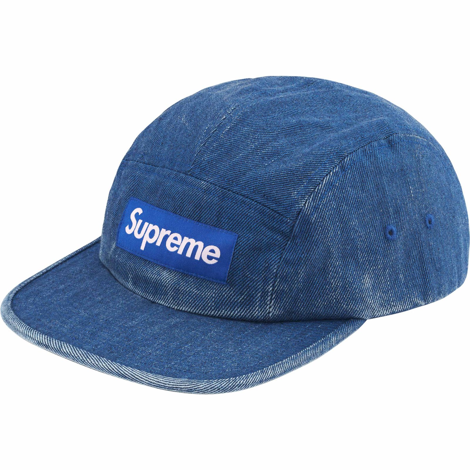Coated Denim Camp Cap