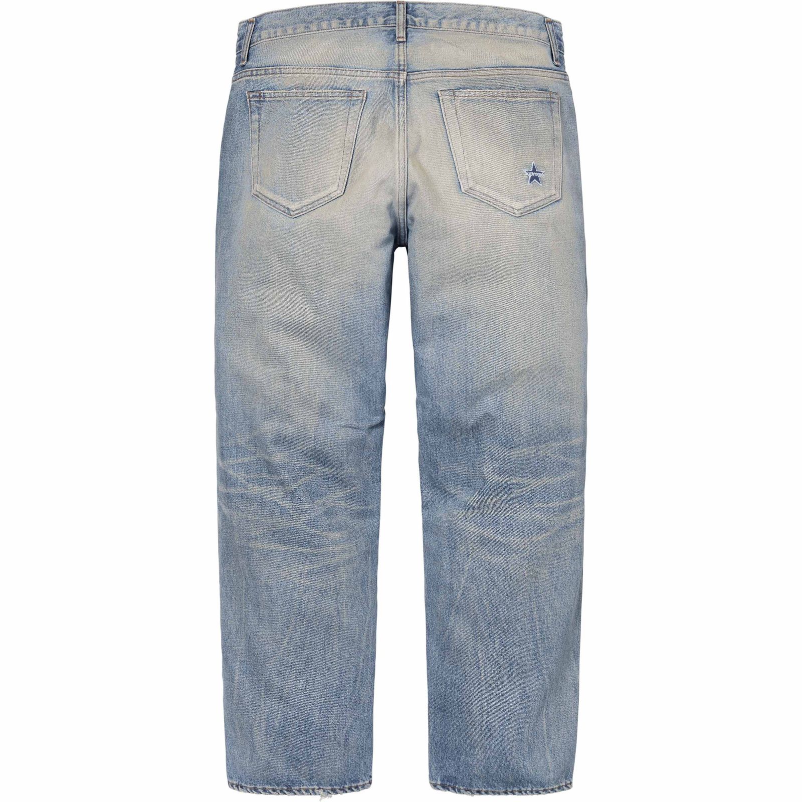 Distressed Loose Fit Selvedge Jean
