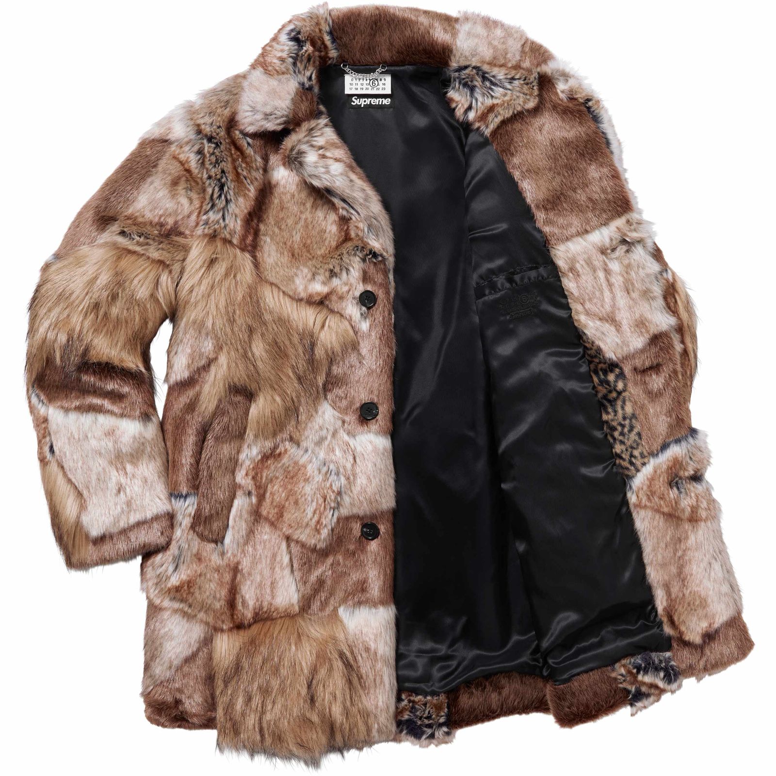 Supreme®/MM6 Maison Margiela Patchwork Faux Fur Coat