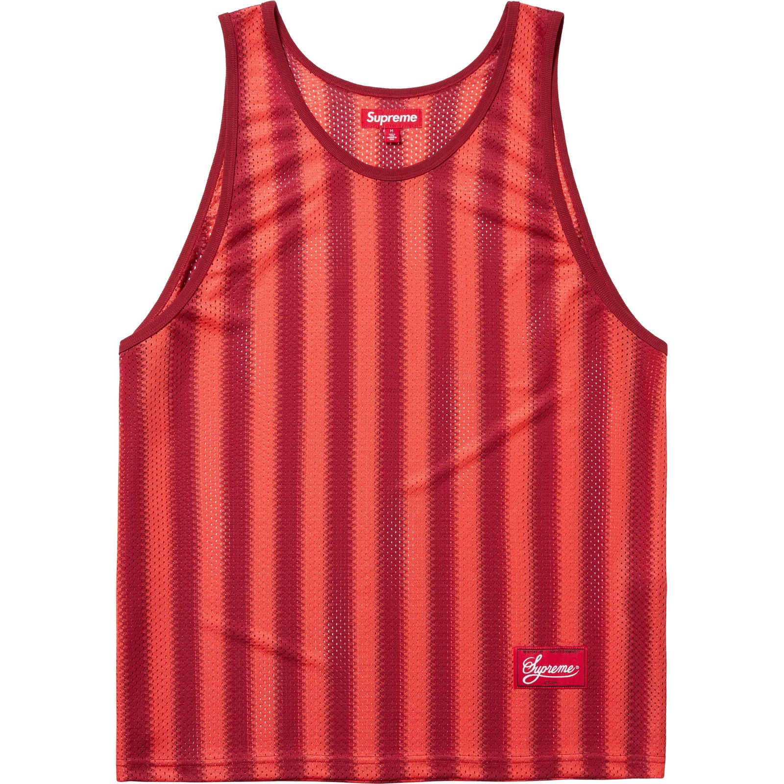 Stripe Mesh Tank Top