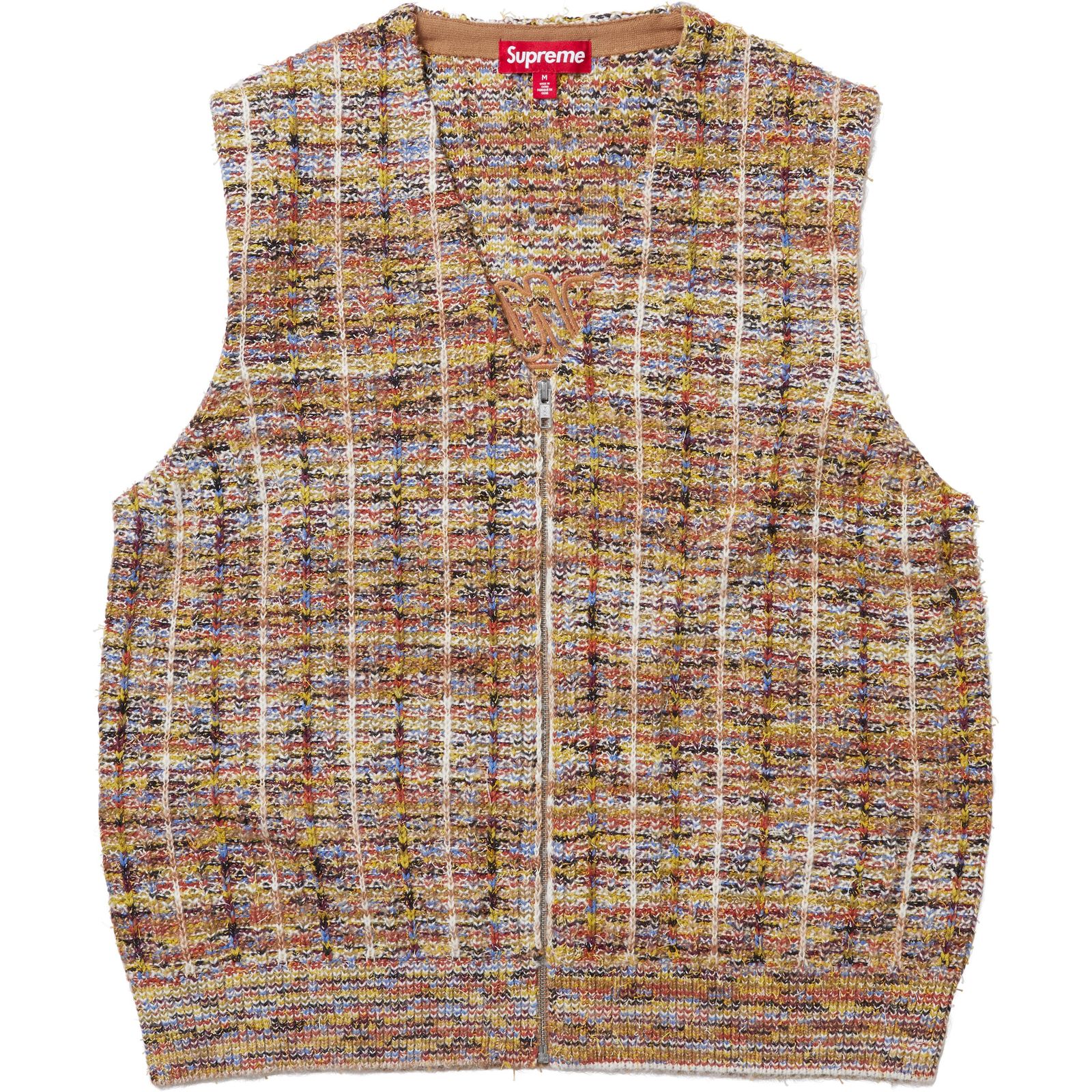 Speckled Zip Up Sweater Vest