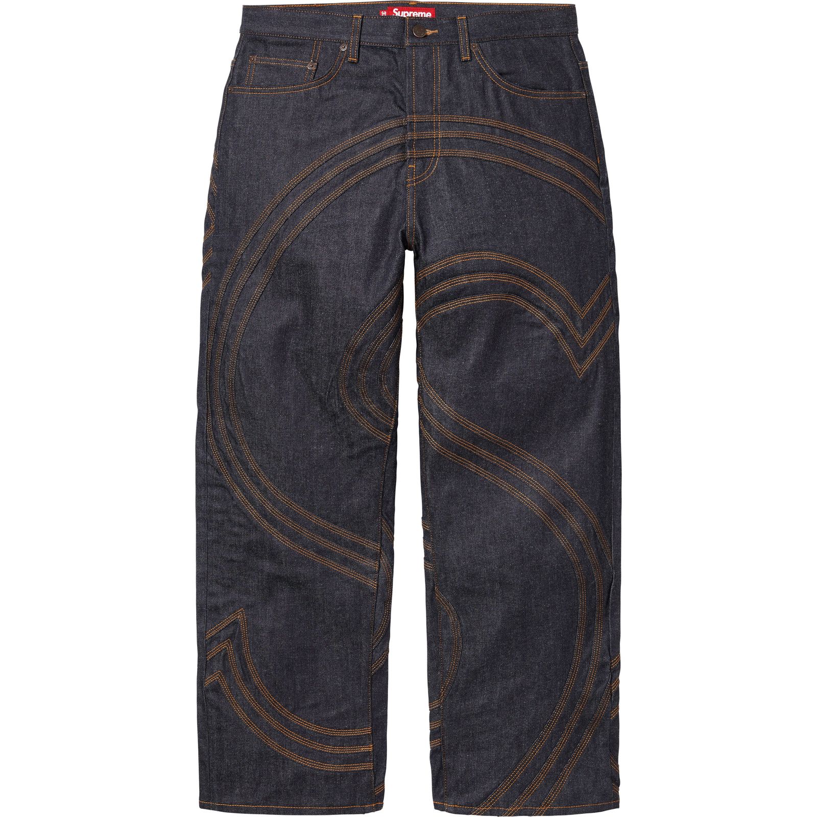 S Logo Rigid Baggy Jean