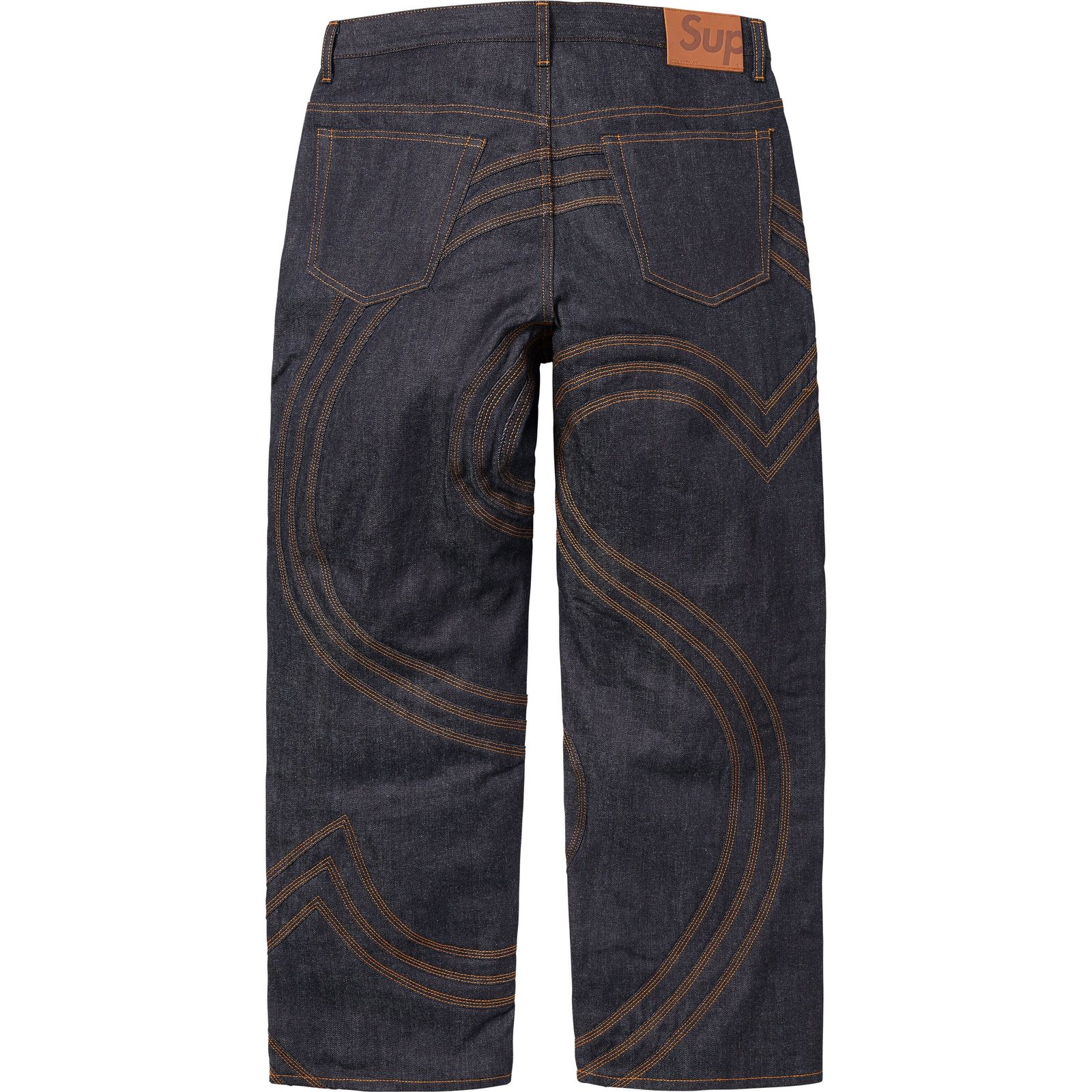 S Logo Rigid Baggy Jean