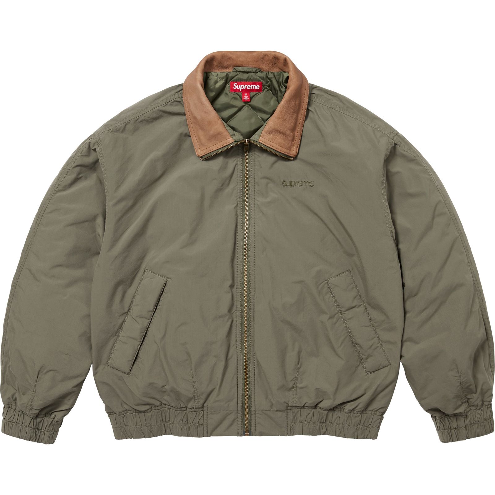 Leather Collar Utility Jacket