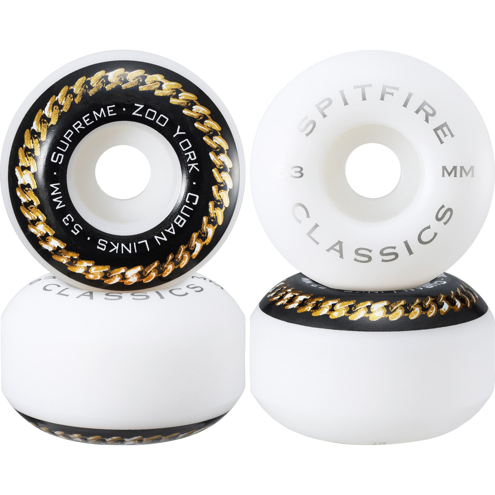 Supreme/Zoo York/Spitfire® Cuban Links Classic Wheels (Set of 4)