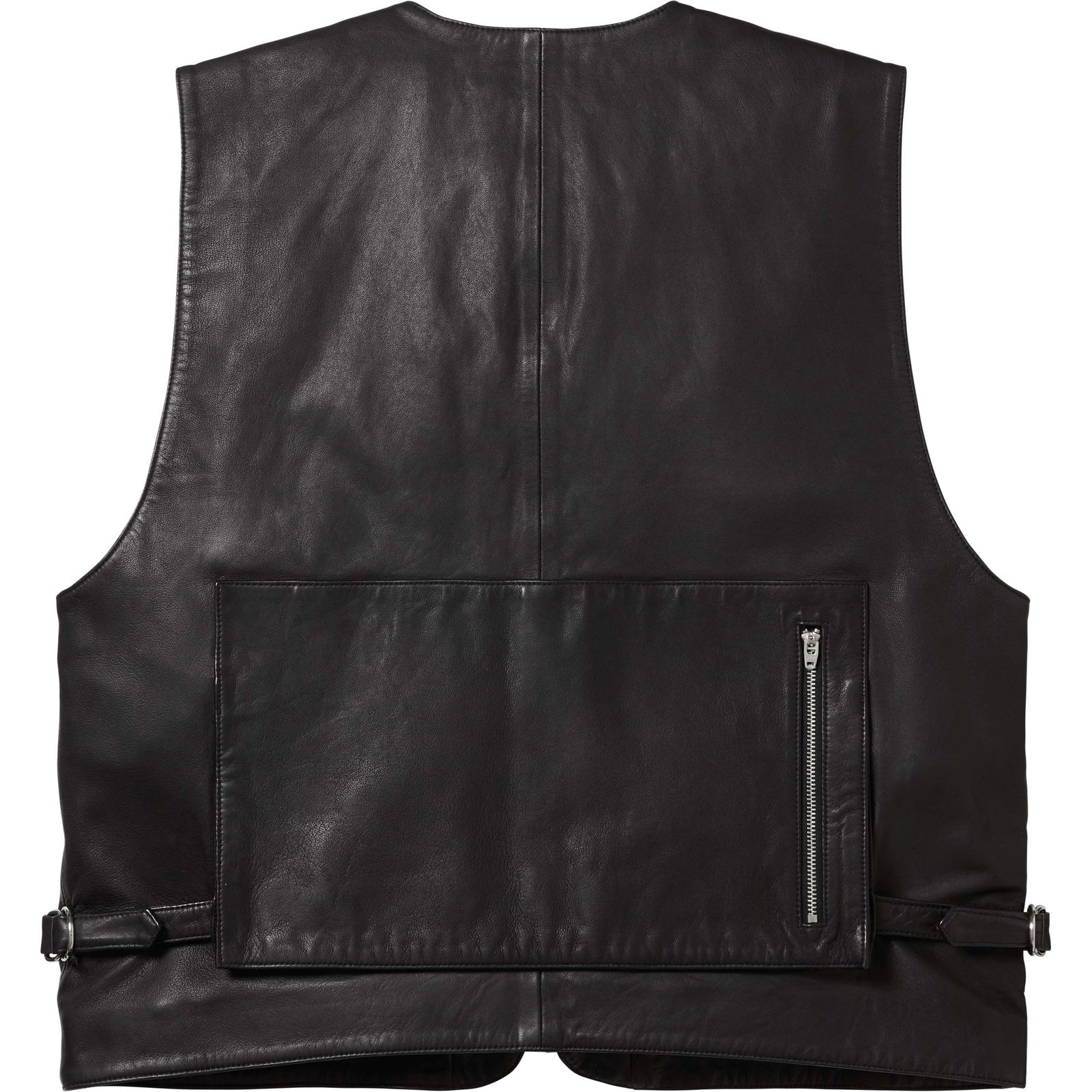 Leather Cargo Vest