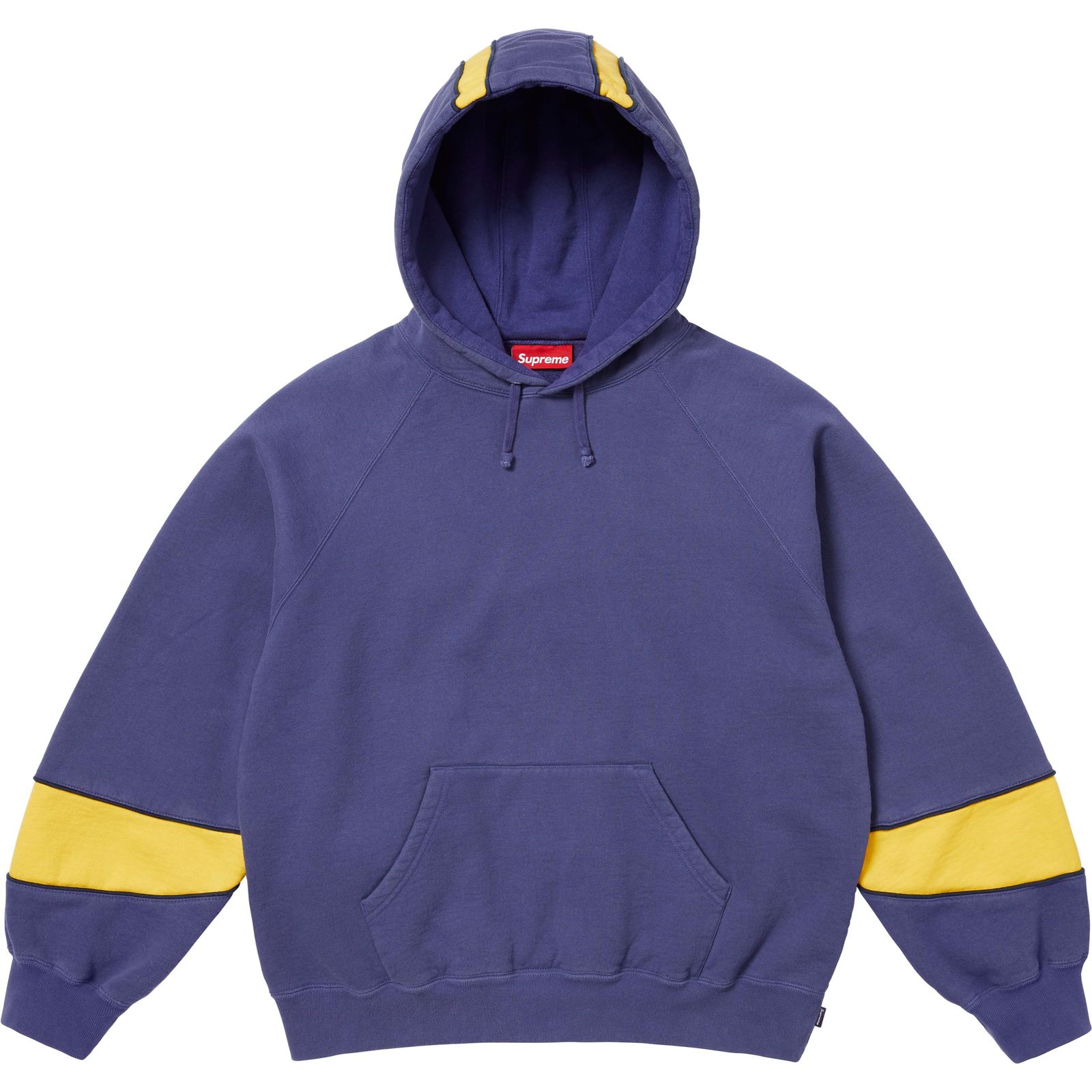 Paneled Hooded Sweatshirt
