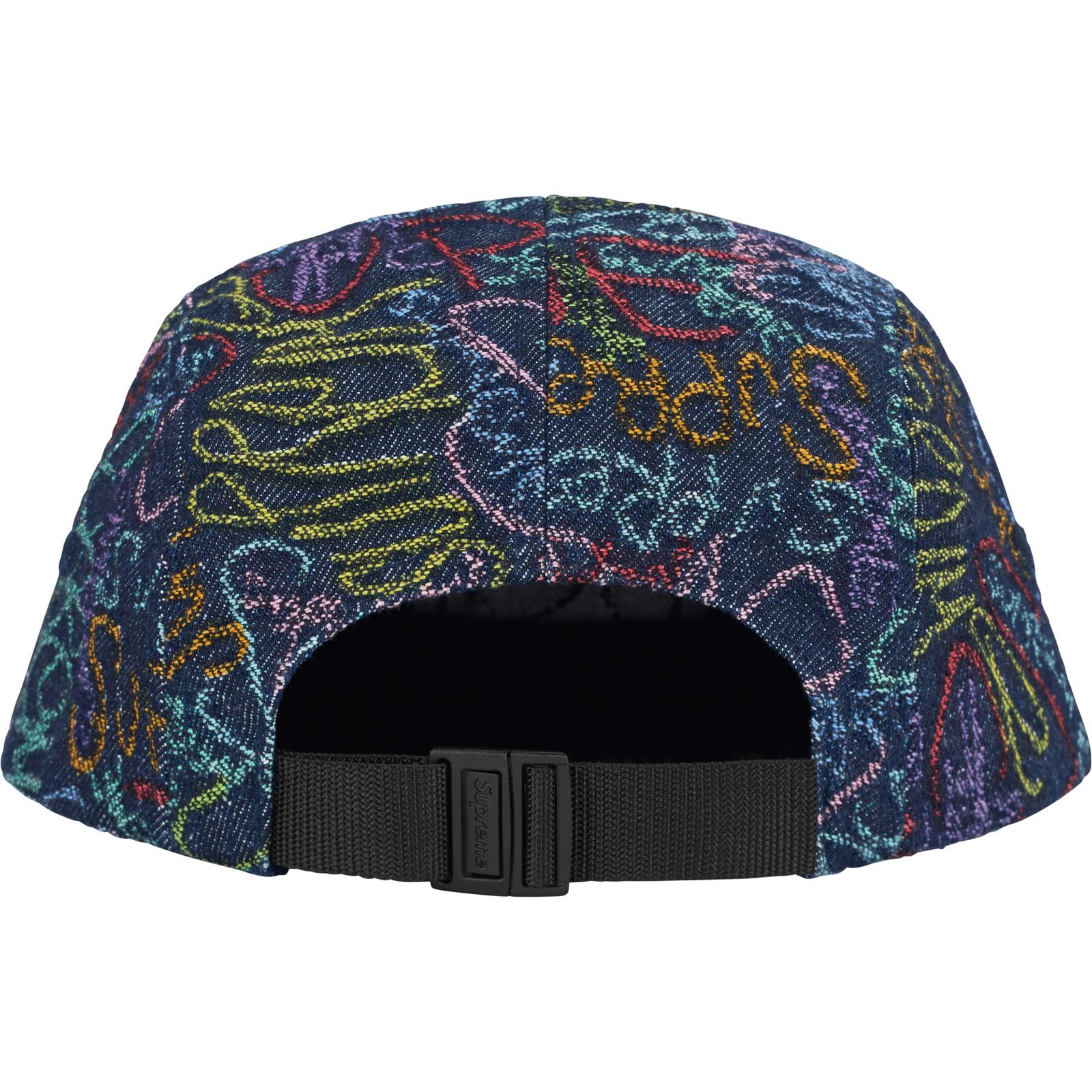 Handwriting Denim Camp Cap