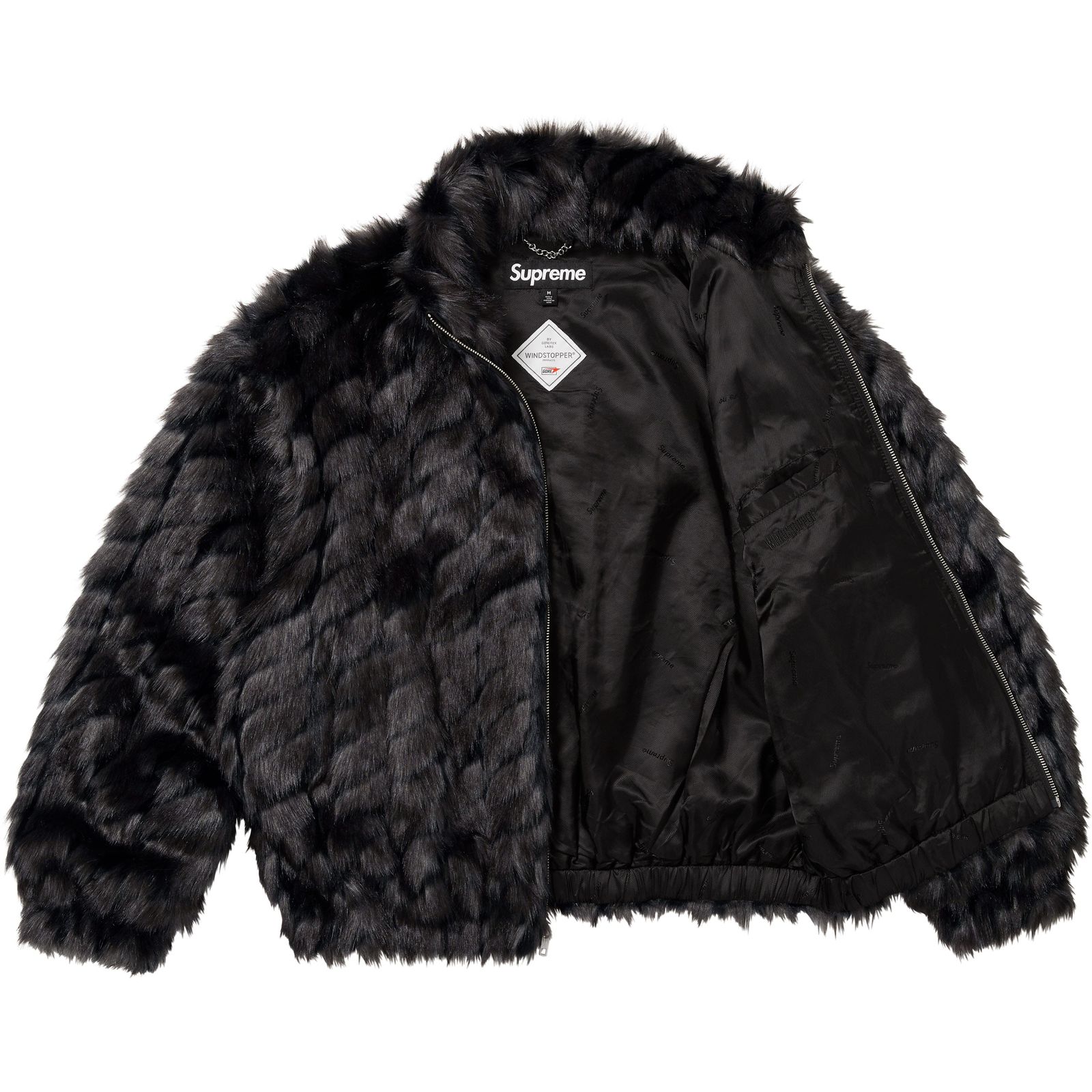 2-Tone WINDSTOPPER® Faux Fur Jacket