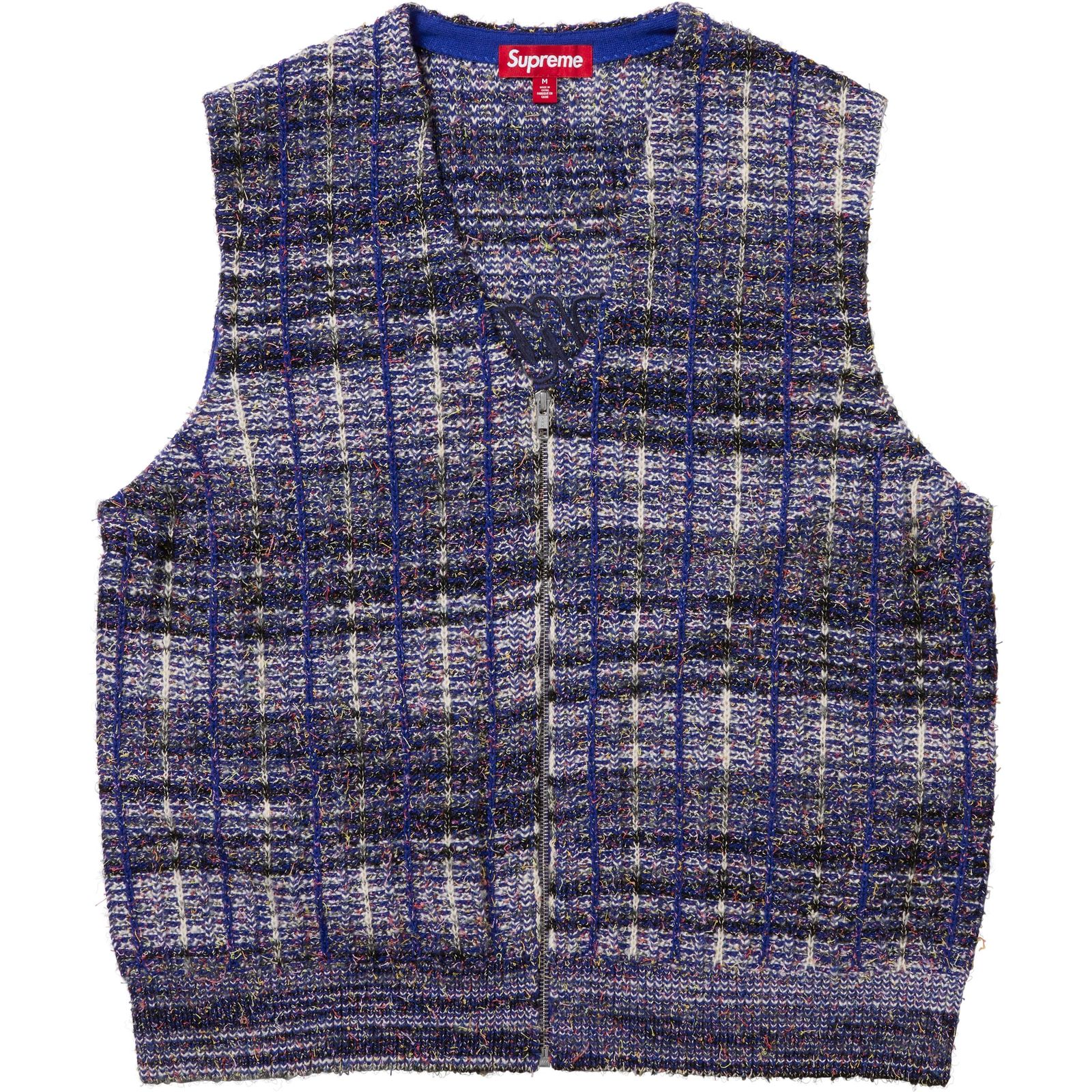 Speckled Zip Up Sweater Vest