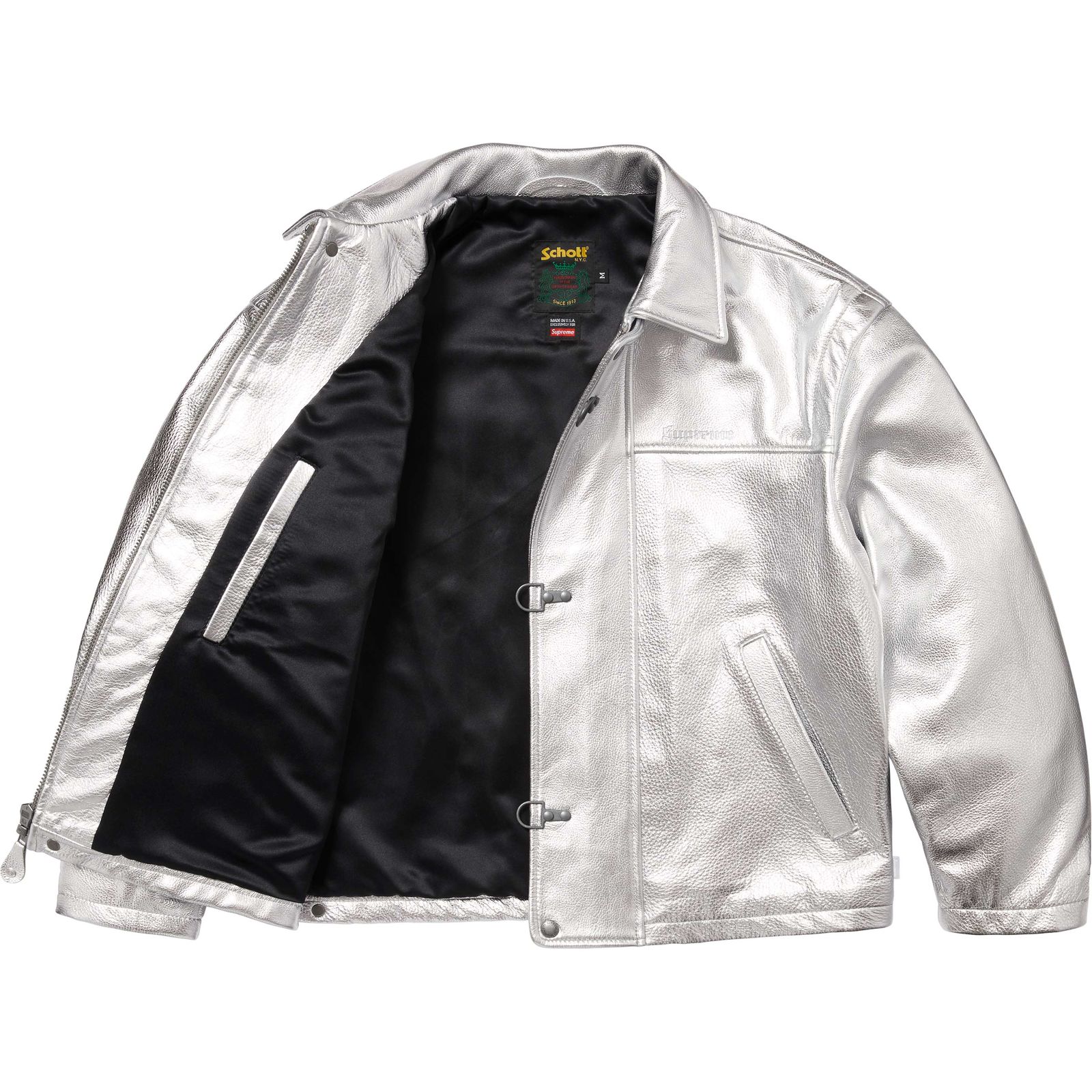 Supreme®/Schott® Leather Clip Jacket