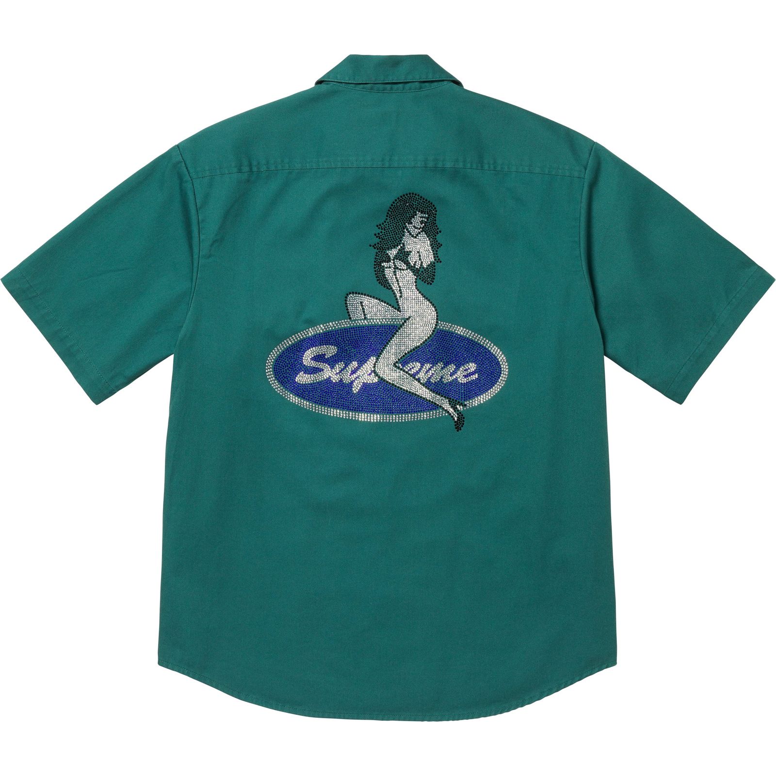 Rhinestone Pin Up S/S Work Shirt