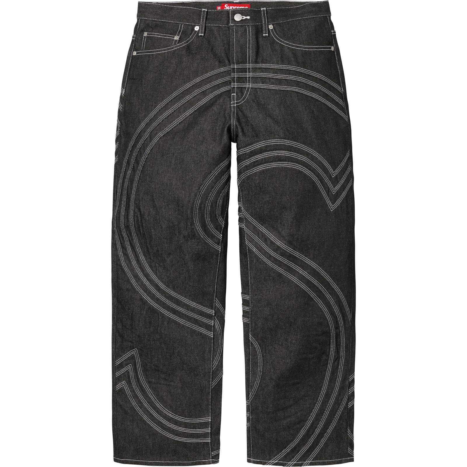 S Logo Rigid Baggy Jean