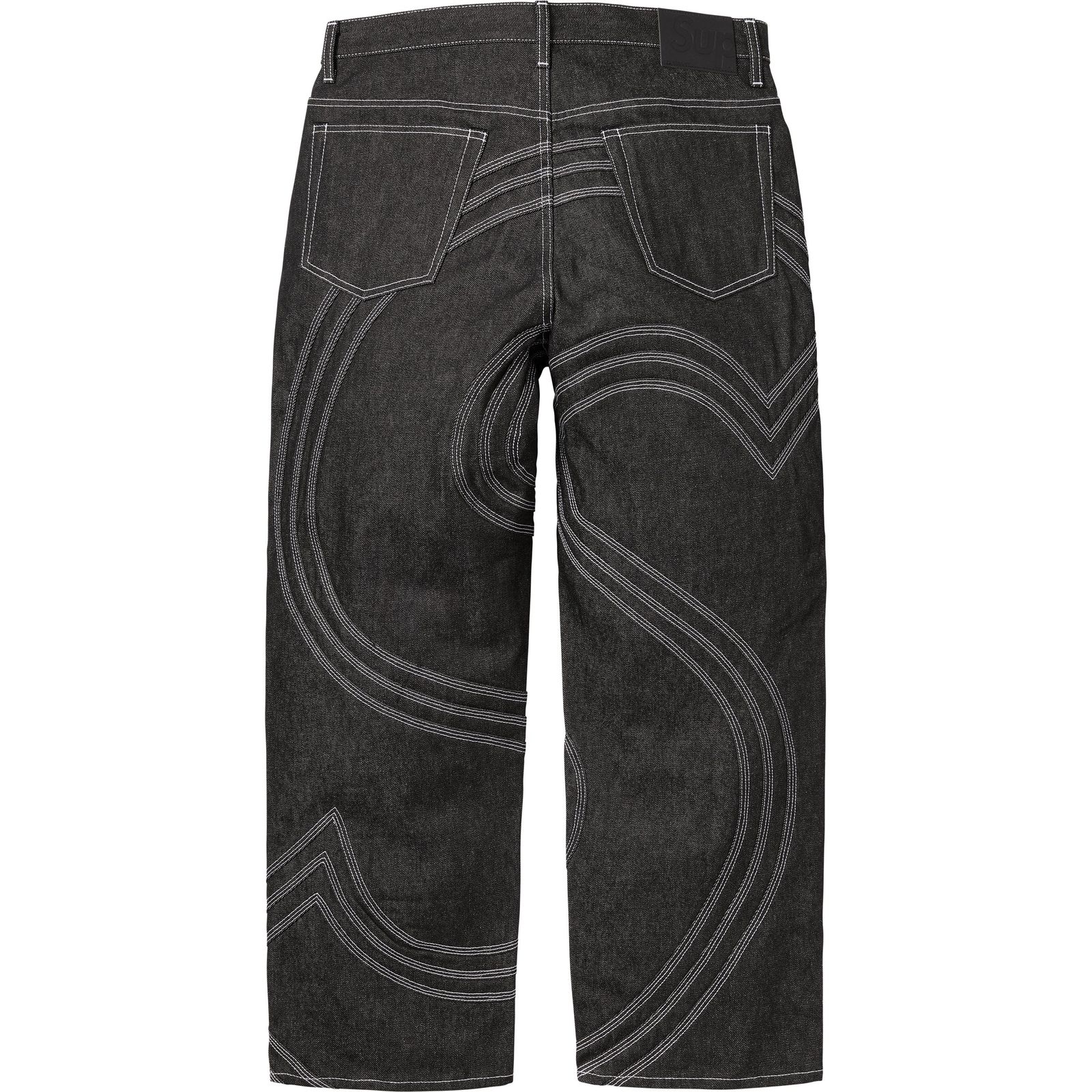 S Logo Rigid Baggy Jean