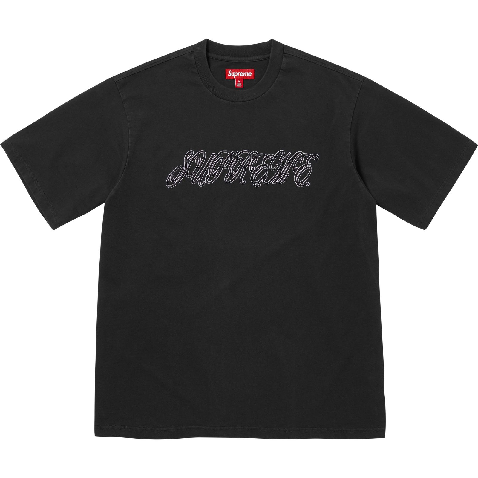 Raised Script S/S Top