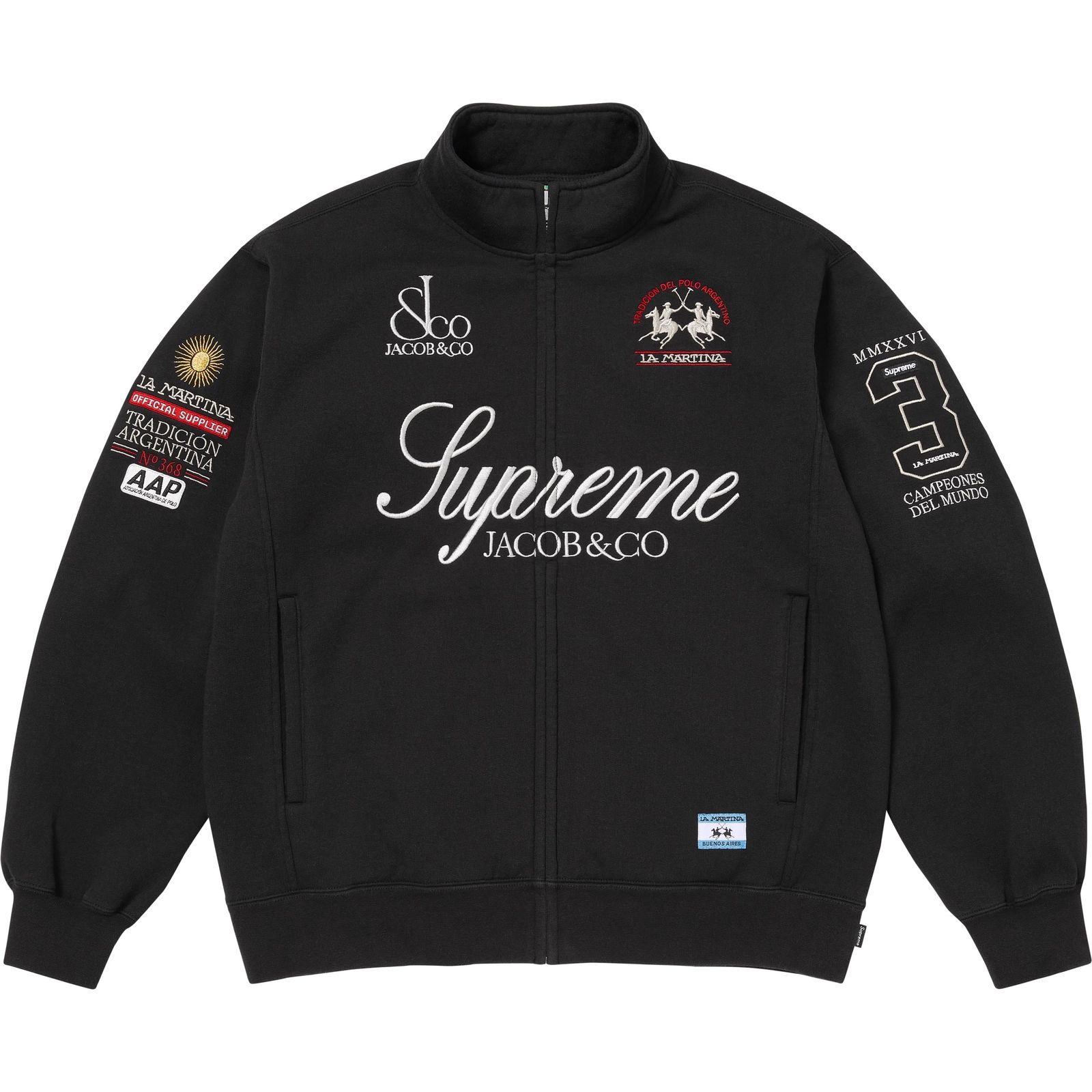 Supreme®/La Martina/Jacob & Co Zip Up Sweatshirt