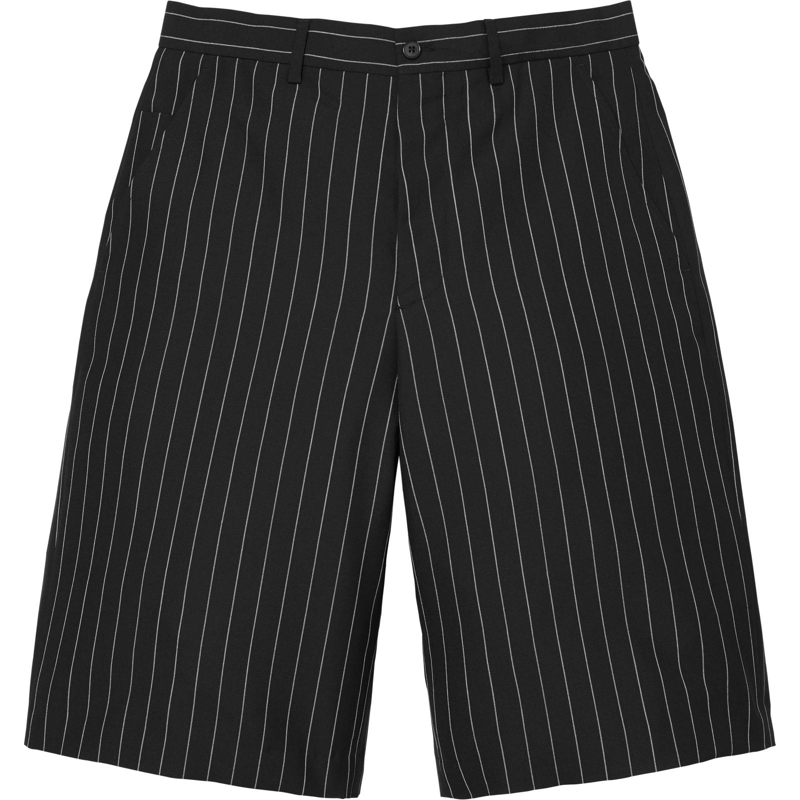Pinstripe Wool Trouser Short