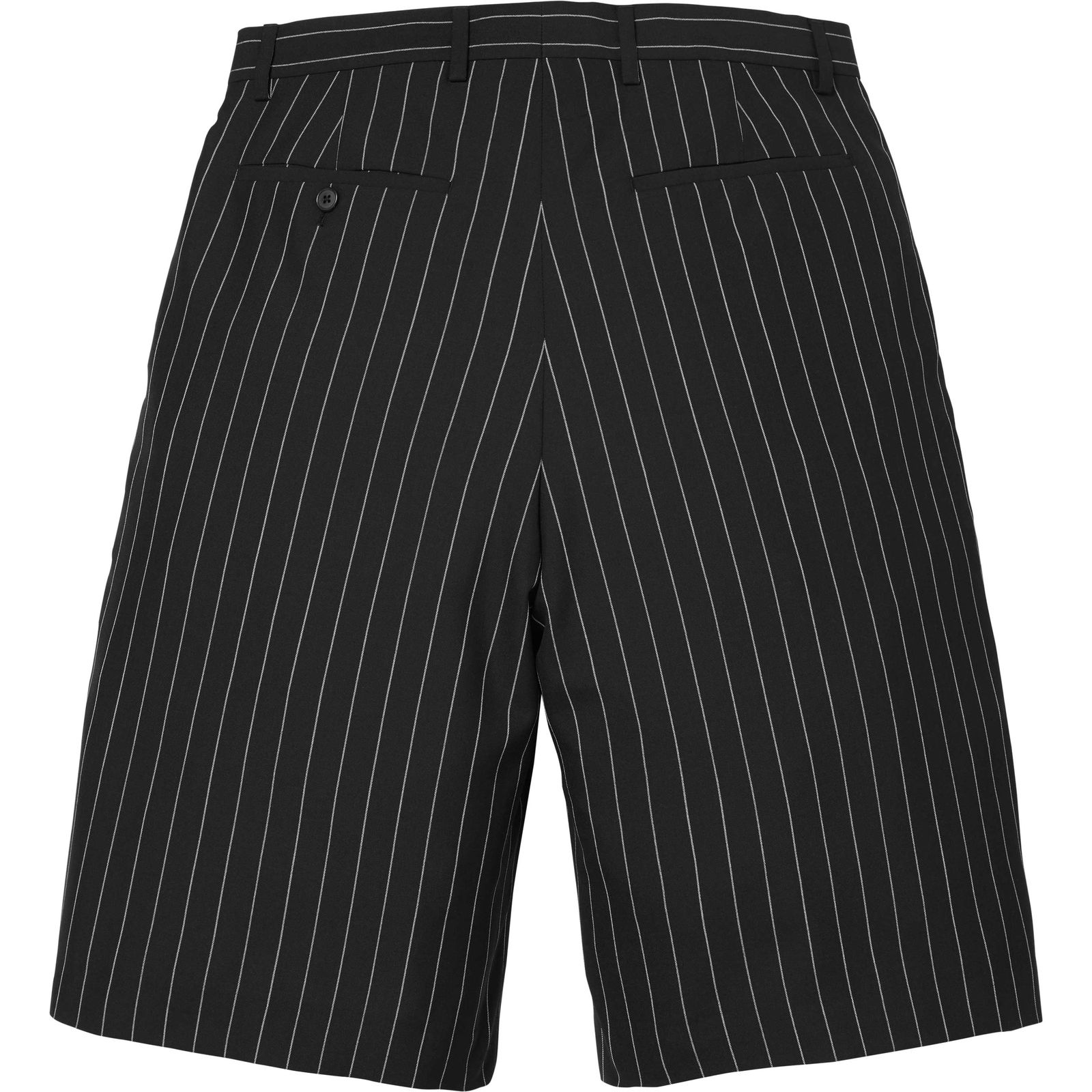 Pinstripe Wool Trouser Short