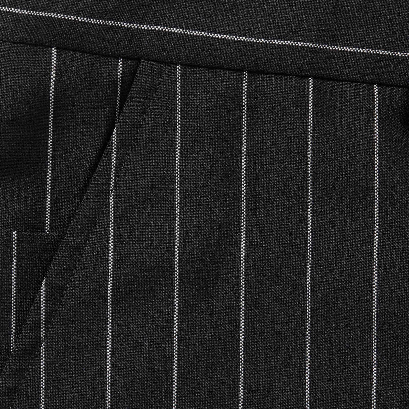 Pinstripe Wool Trouser Short