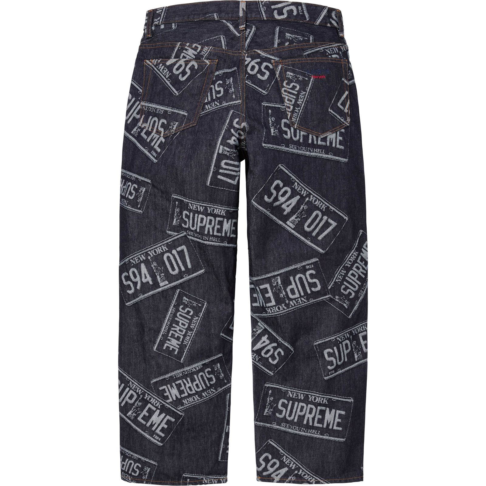 License Plate Baggy Jean
