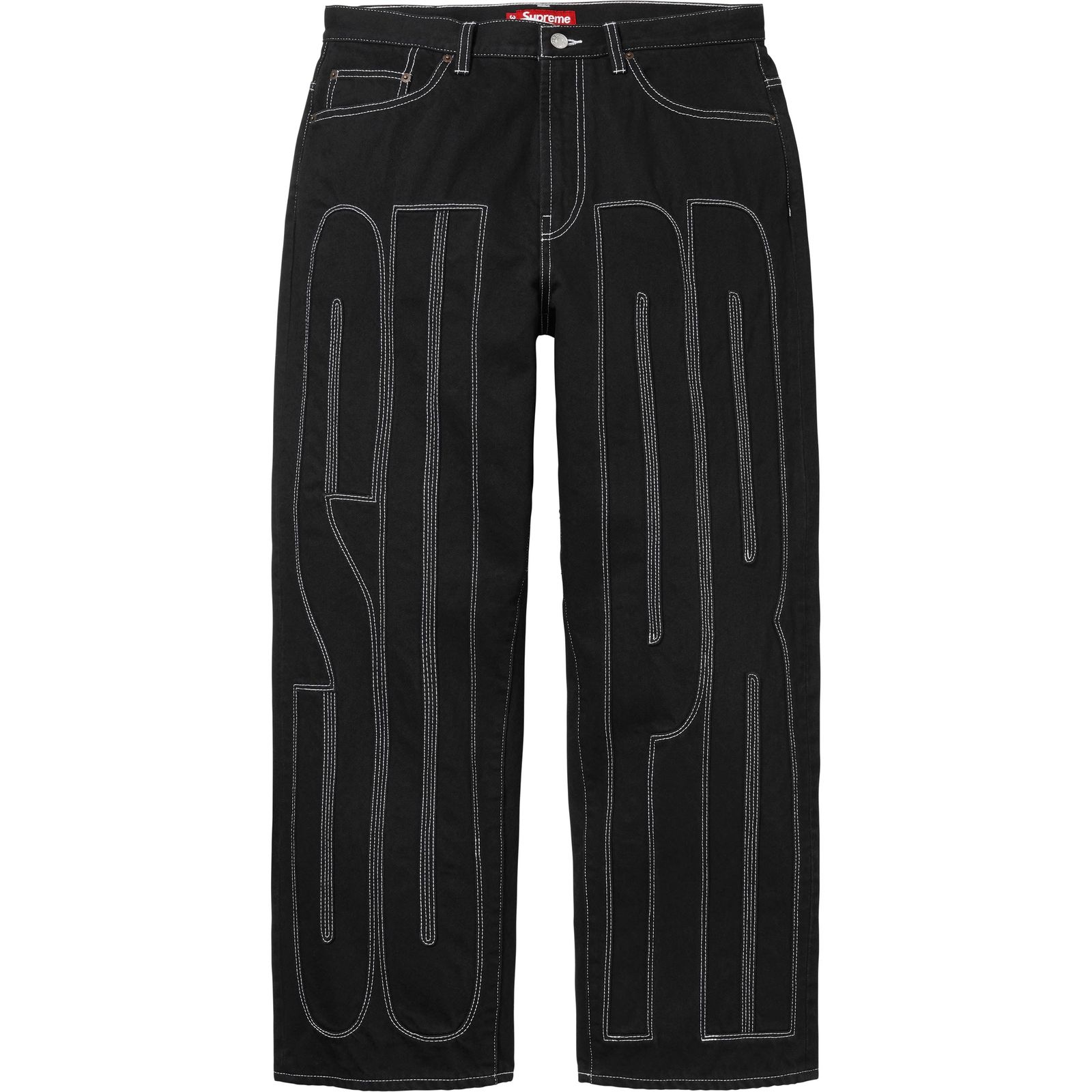 Inset Spellout Baggy Jean