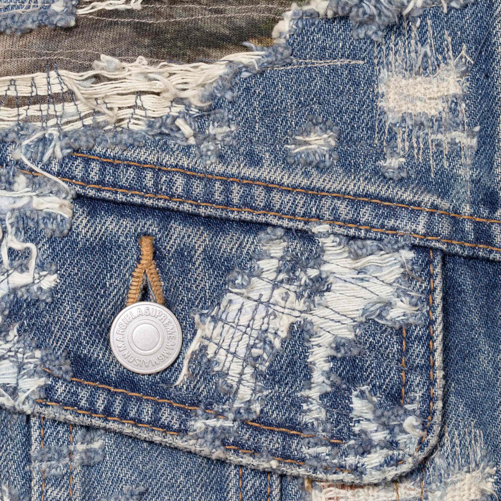 Supreme®/MM6 Maison Margiela Distressed Selvedge Denim Trucker Jacket