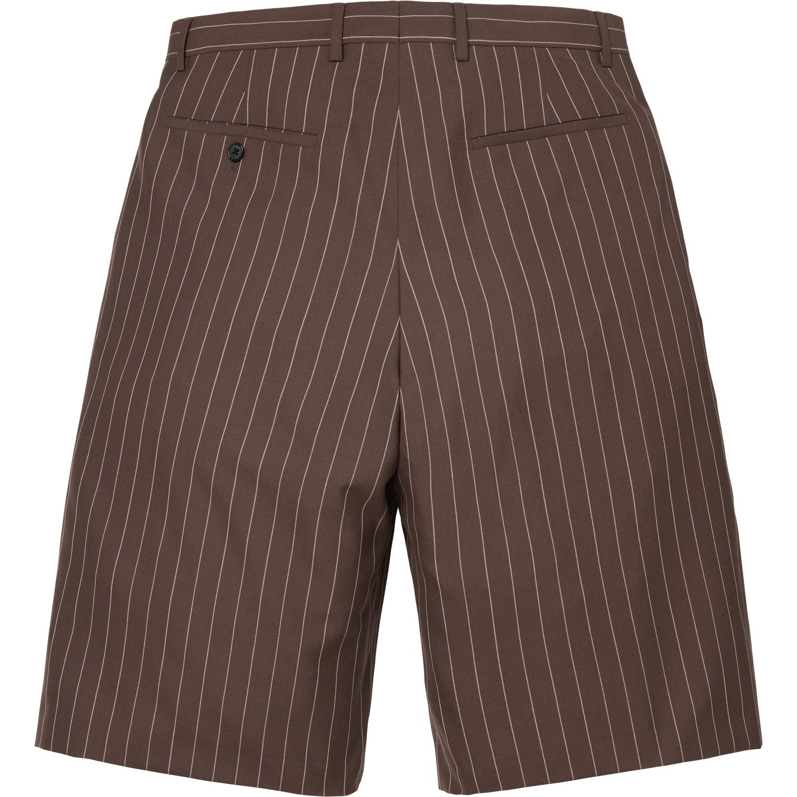 Pinstripe Wool Trouser Short