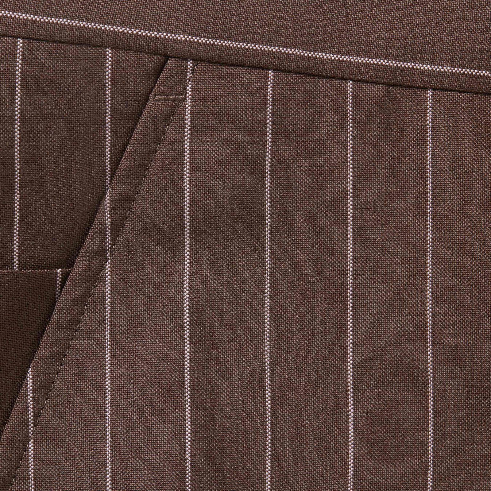 Pinstripe Wool Trouser Short