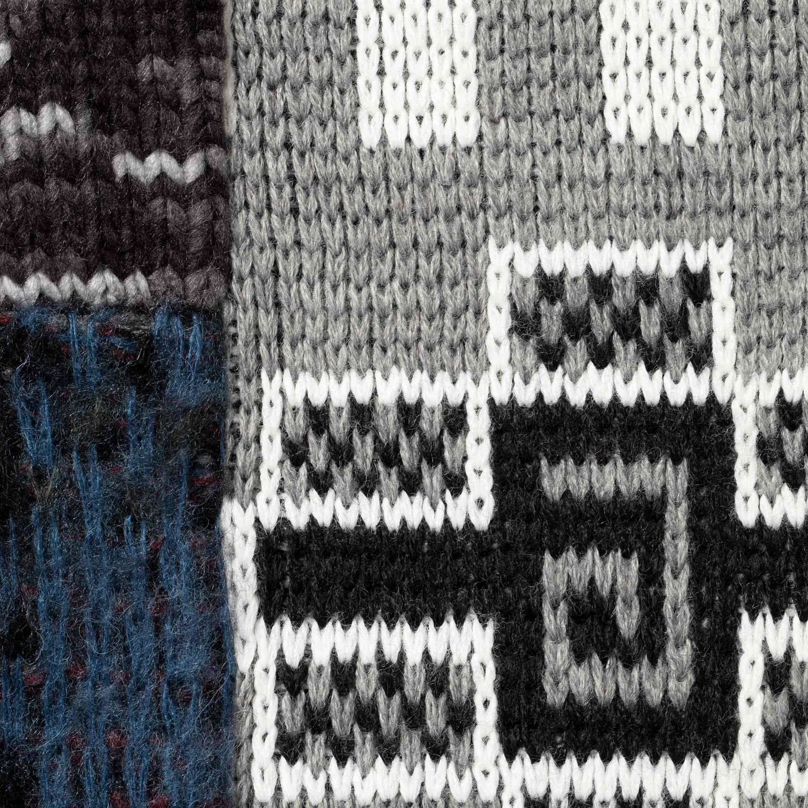 Patchwork Zip Up Hooded Sweater
