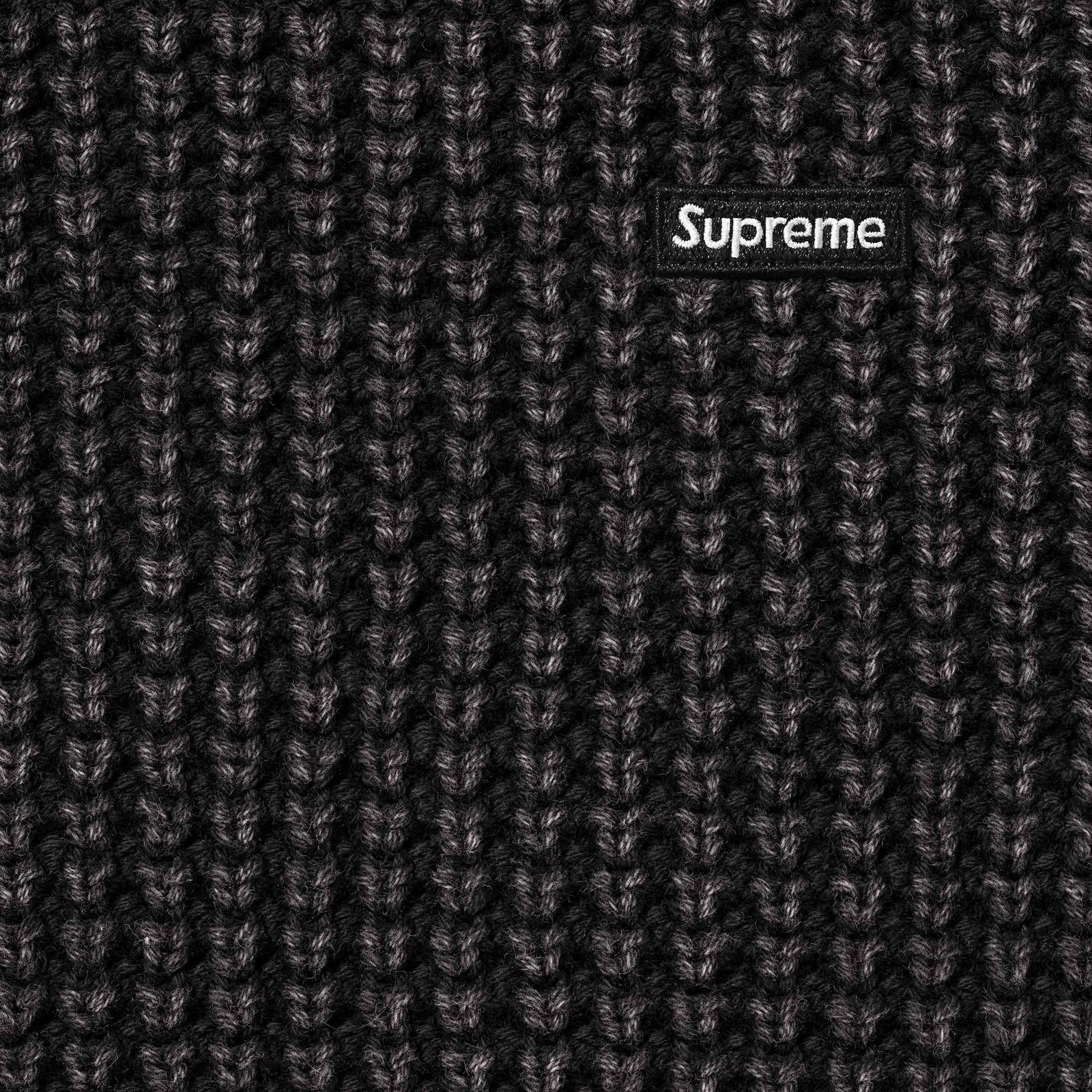 Washed Small Box Waffle Sweater