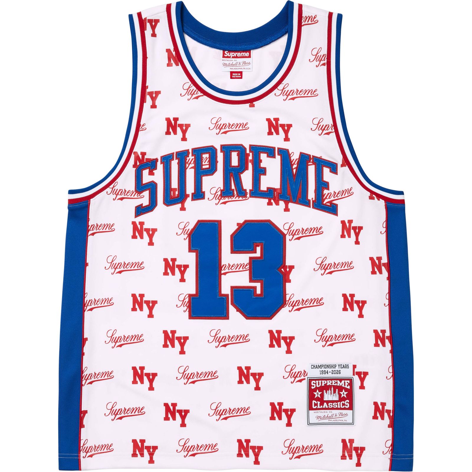 Supreme®/Mitchell & Ness® Monogram Basketball Jersey