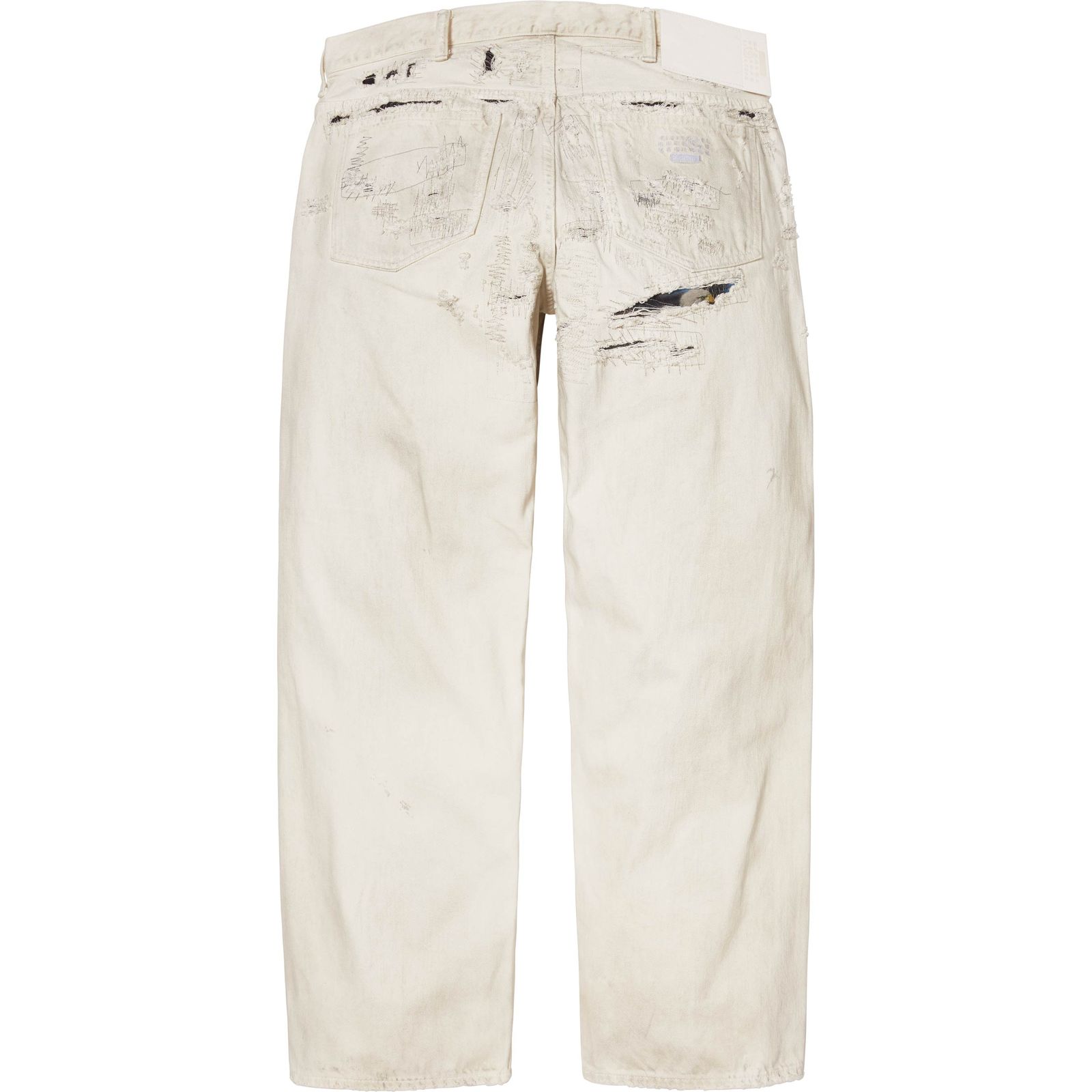 Supreme®/MM6 Maison Margiela Distressed Loose Fit Selvedge Jean