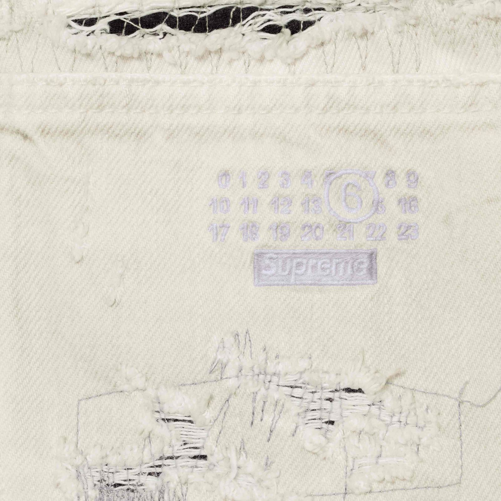 Supreme®/MM6 Maison Margiela Distressed Loose Fit Selvedge Jean