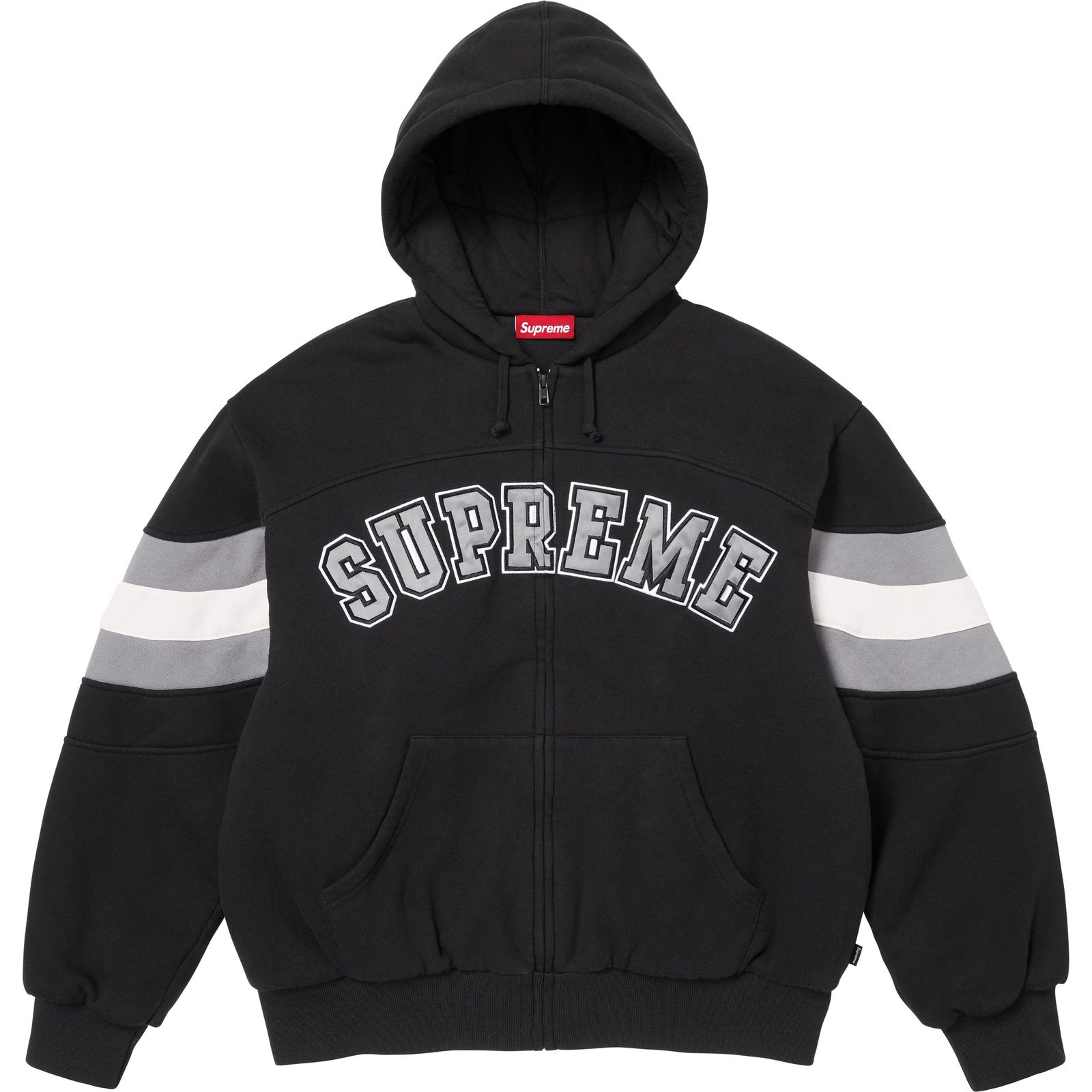 Filled Zip Up Hooded Sweatshirt