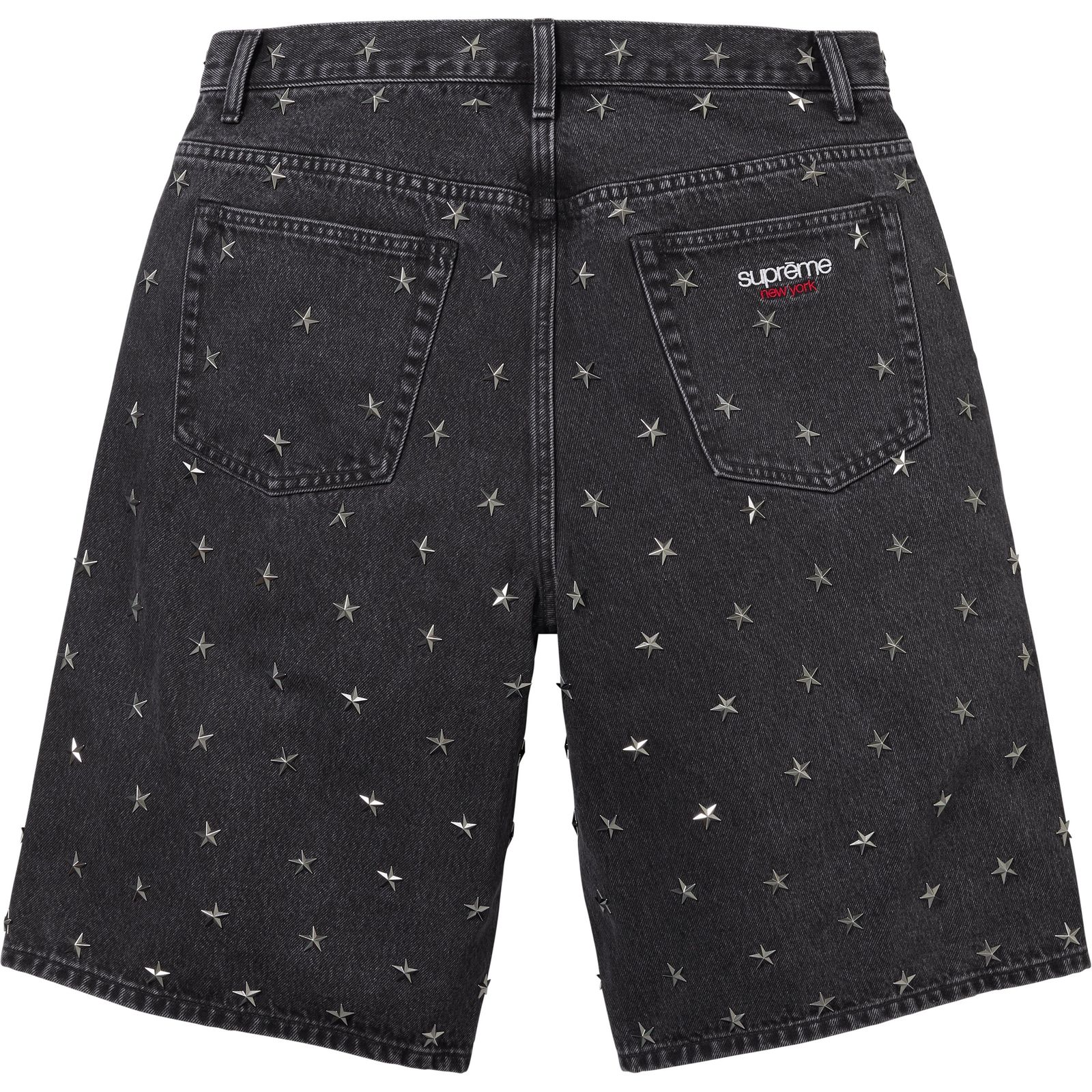 Stars Studded Baggy Denim Short