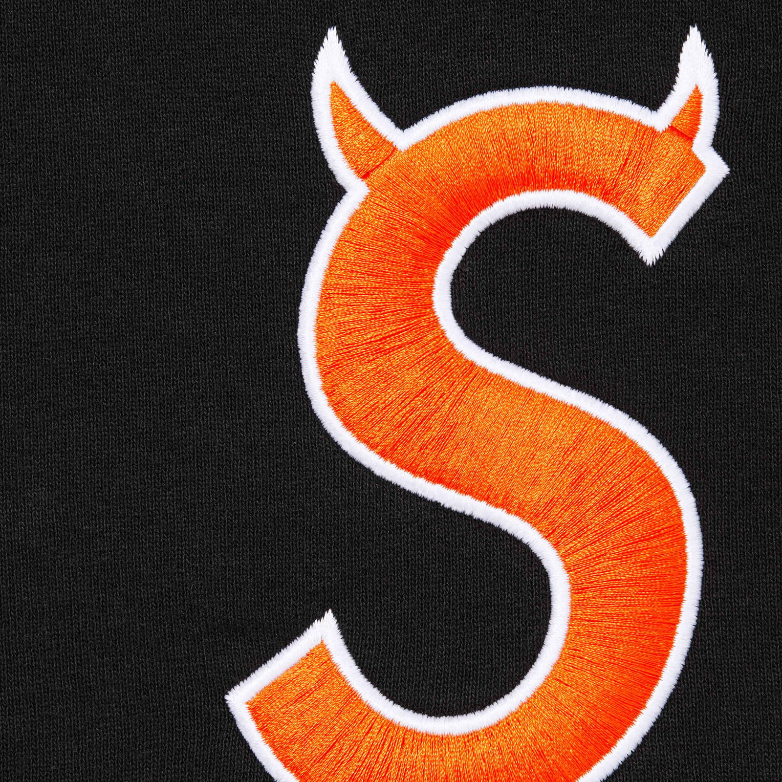 Devil S Logo Zip Up Hooded Sweatshirt