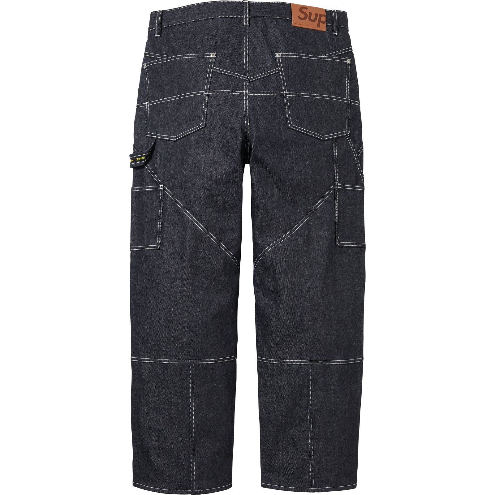 Contrast Stitch Double Knee Painter Jean