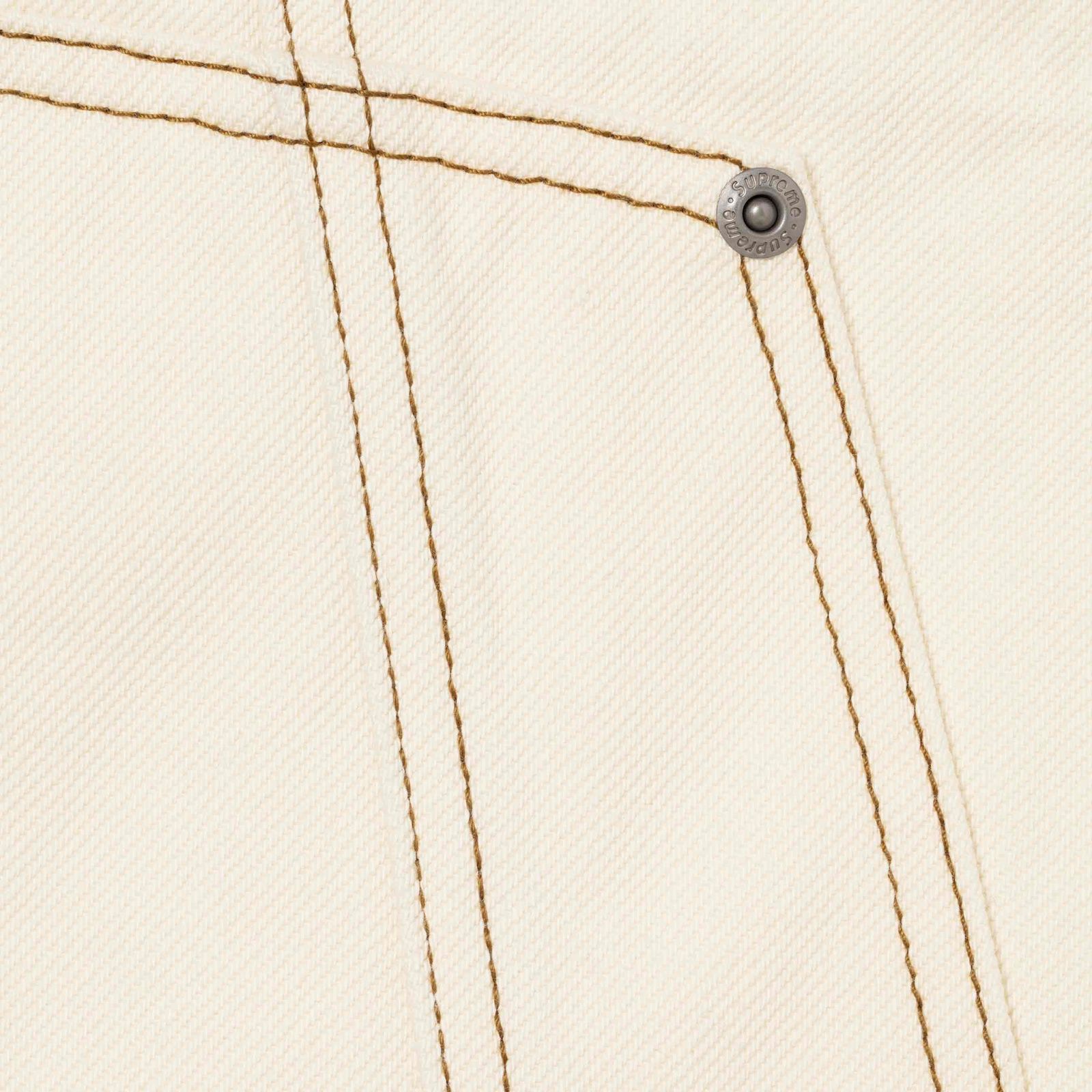 Contrast Stitch Double Knee Painter Jean