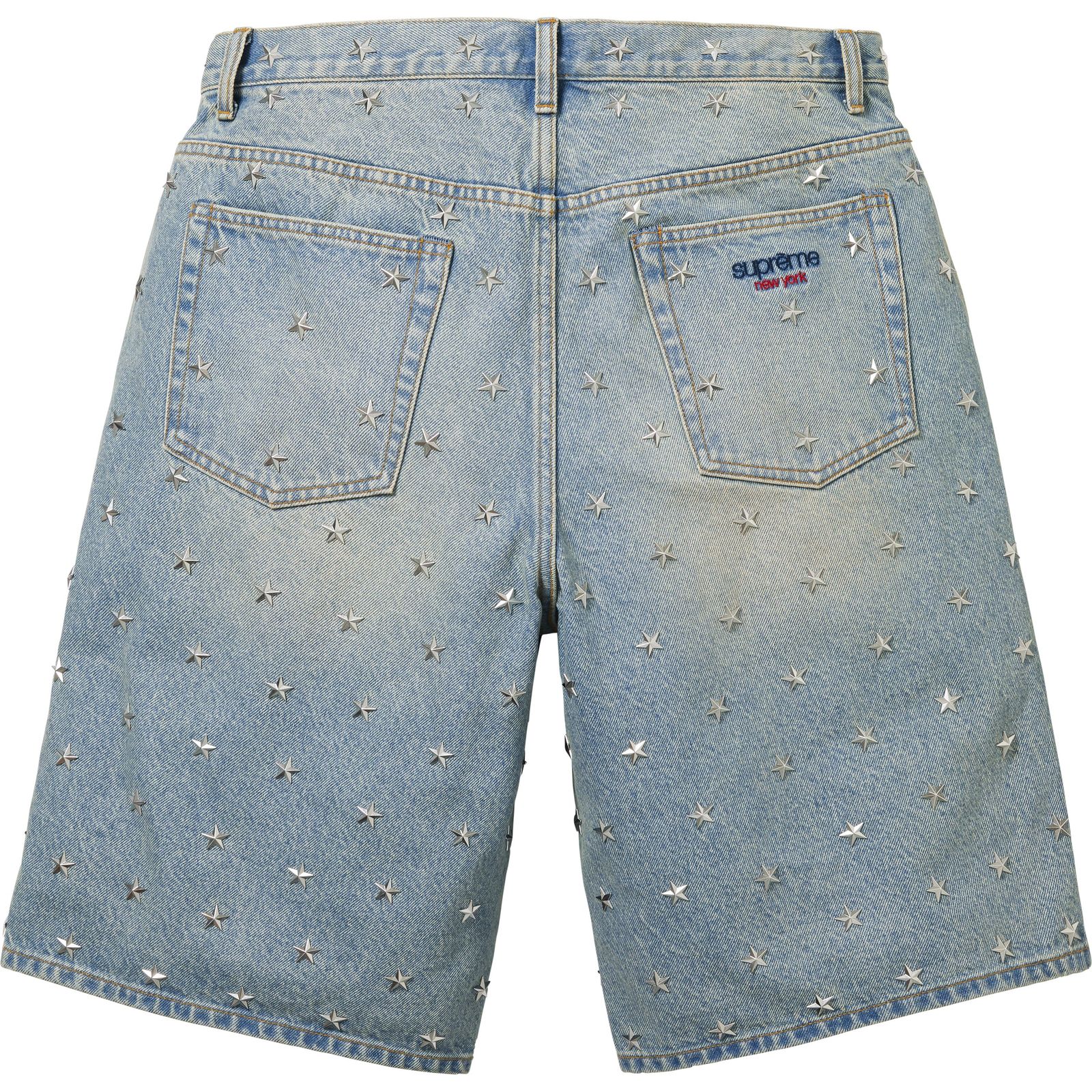 Stars Studded Baggy Denim Short