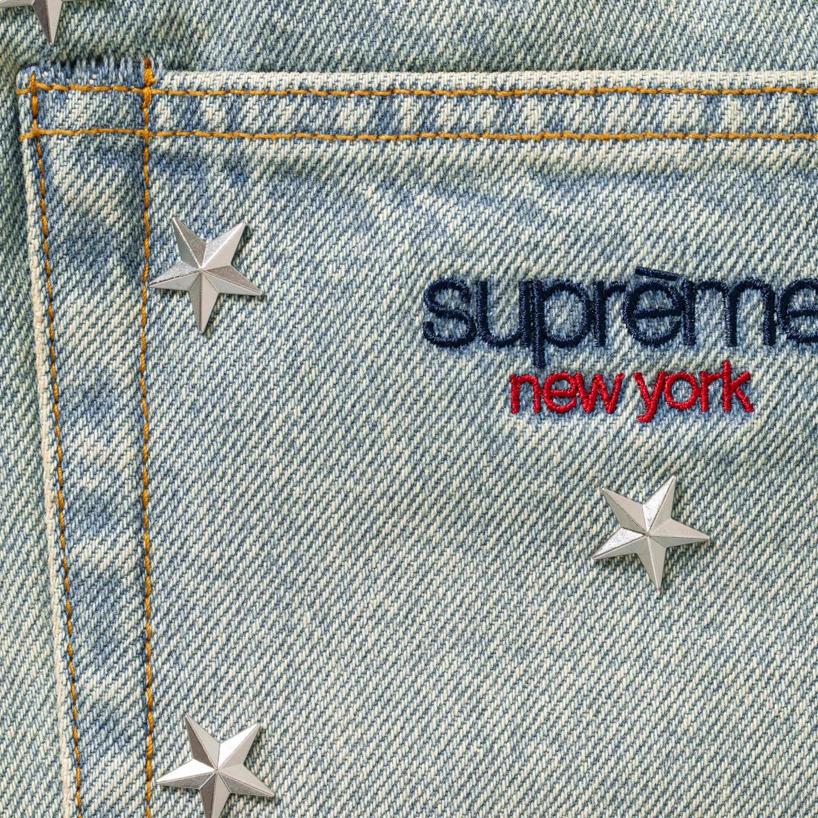 Stars Studded Baggy Denim Short