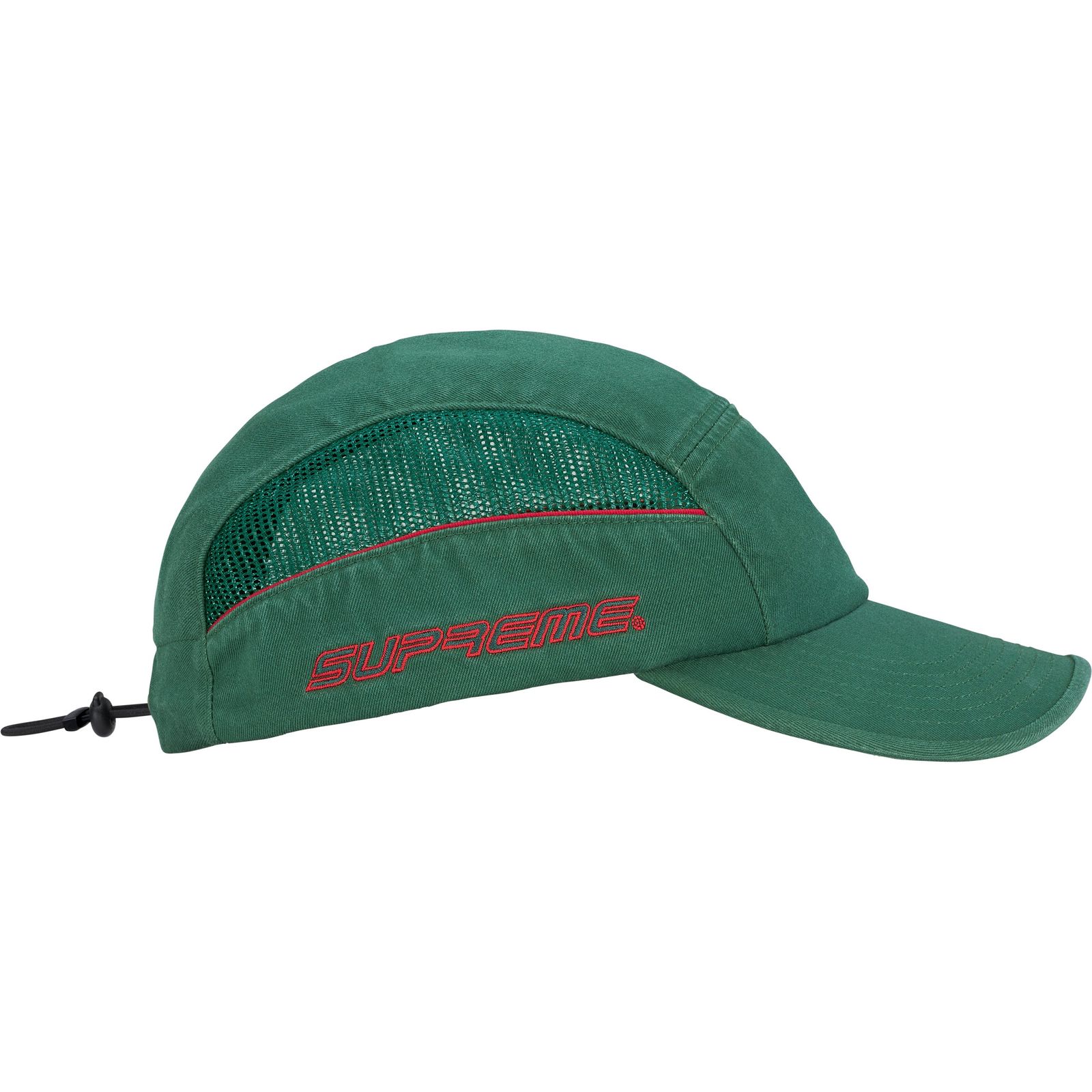 Side Mesh Piping Camp Cap