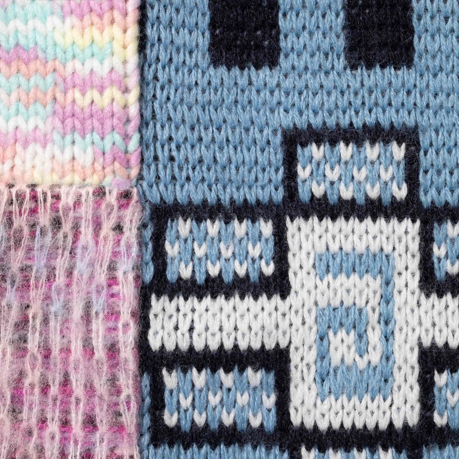 Patchwork Zip Up Hooded Sweater