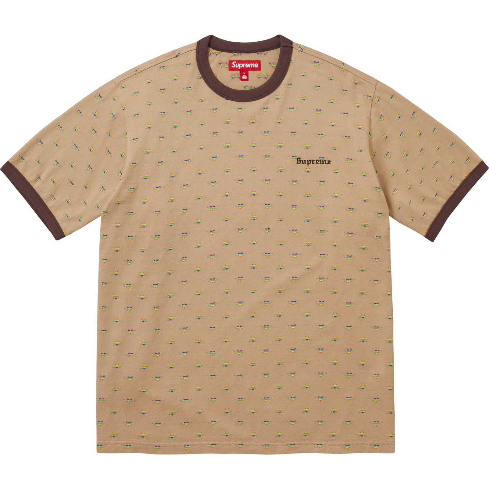 Hearts Intarsia Ringer Tee