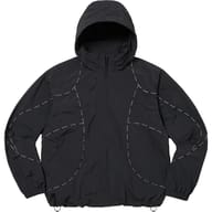 Logo Piping Hooded Track Jacket