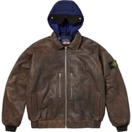 Supreme®/Stone Island® Leather Bomber Jacket