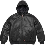 Supreme®/Dickies® Hooded Leather Work Jacket