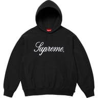 Embroidered Script Hooded Sweatshirt