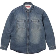 Shearling Lined Denim Work Shirt
