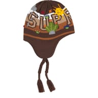 Felt Appliqué Earflap Beanie