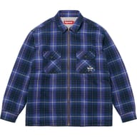 Thermal Lined Zip Up Flannel Shirt